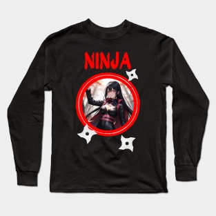 Ninja Target Love Cute Anime Girl Long Sleeve T-Shirt